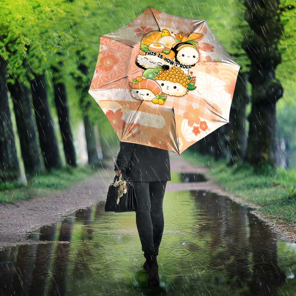 Japanese Kawaii Sushi Umbrella Peach Wagara Palaka This Is How I Roll LT9 - Polynesian Pride