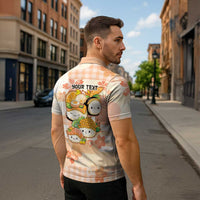 Personalized Japanese Kawaii Sushi Zipper Polo Shirt Peach Wagara Palaka This Is How I Roll LT9 - Polynesian Pride