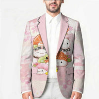 Personalized Japanese Kawaii Sushi Blazer Pink Wagara Palaka This Is How I Roll LT9 - Polynesian Pride