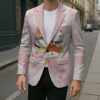 Personalized Japanese Kawaii Sushi Blazer Pink Wagara Palaka This Is How I Roll LT9 - Polynesian Pride