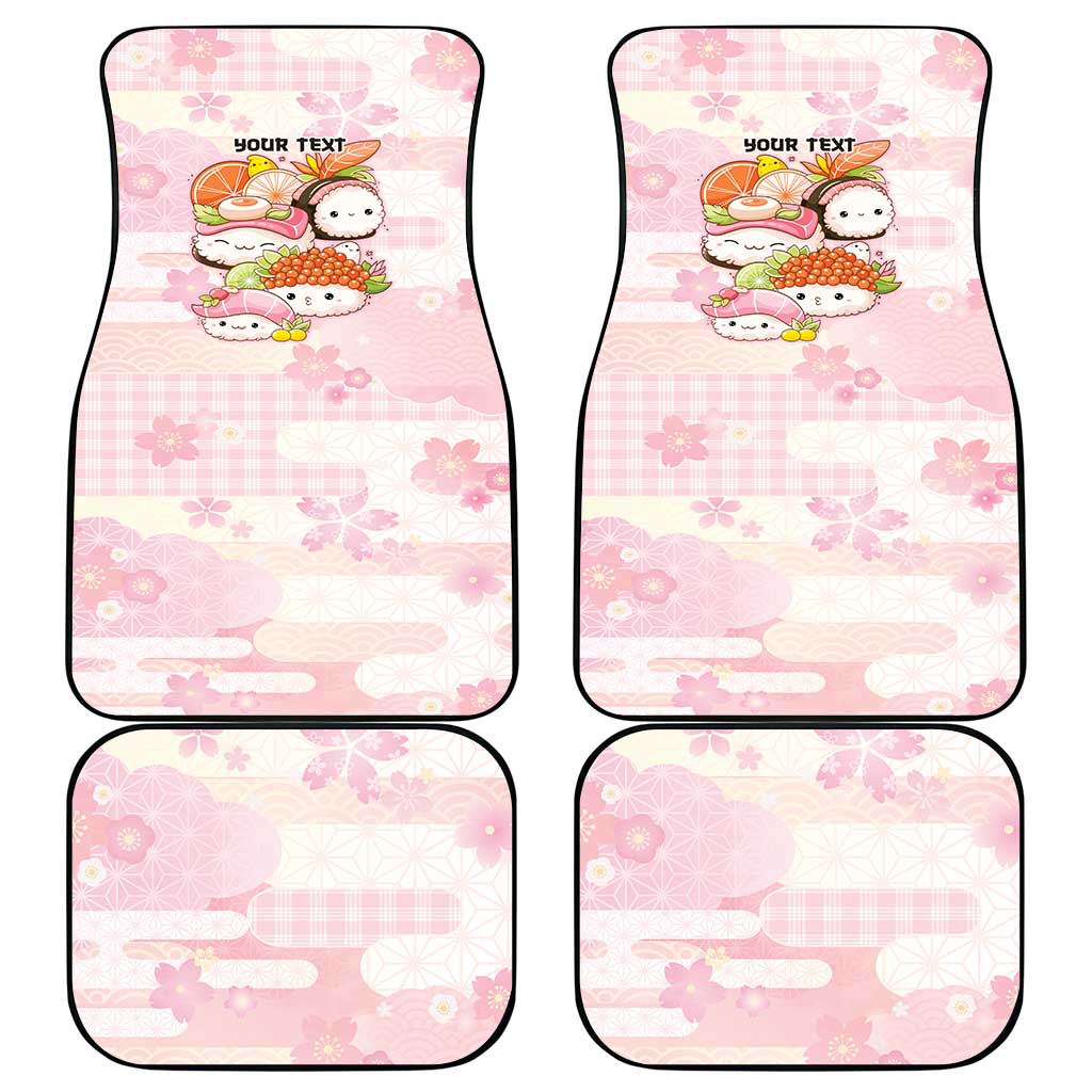 Personalized Japanese Kawaii Sushi Car Mats Pink Wagara Palaka This Is How I Roll LT9 - Polynesian Pride