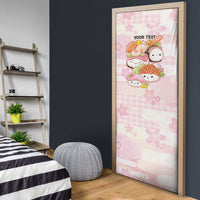 Personalized Japanese Kawaii Sushi Door Cover Pink Wagara Palaka This Is How I Roll