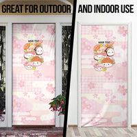 Personalized Japanese Kawaii Sushi Door Cover Pink Wagara Palaka This Is How I Roll
