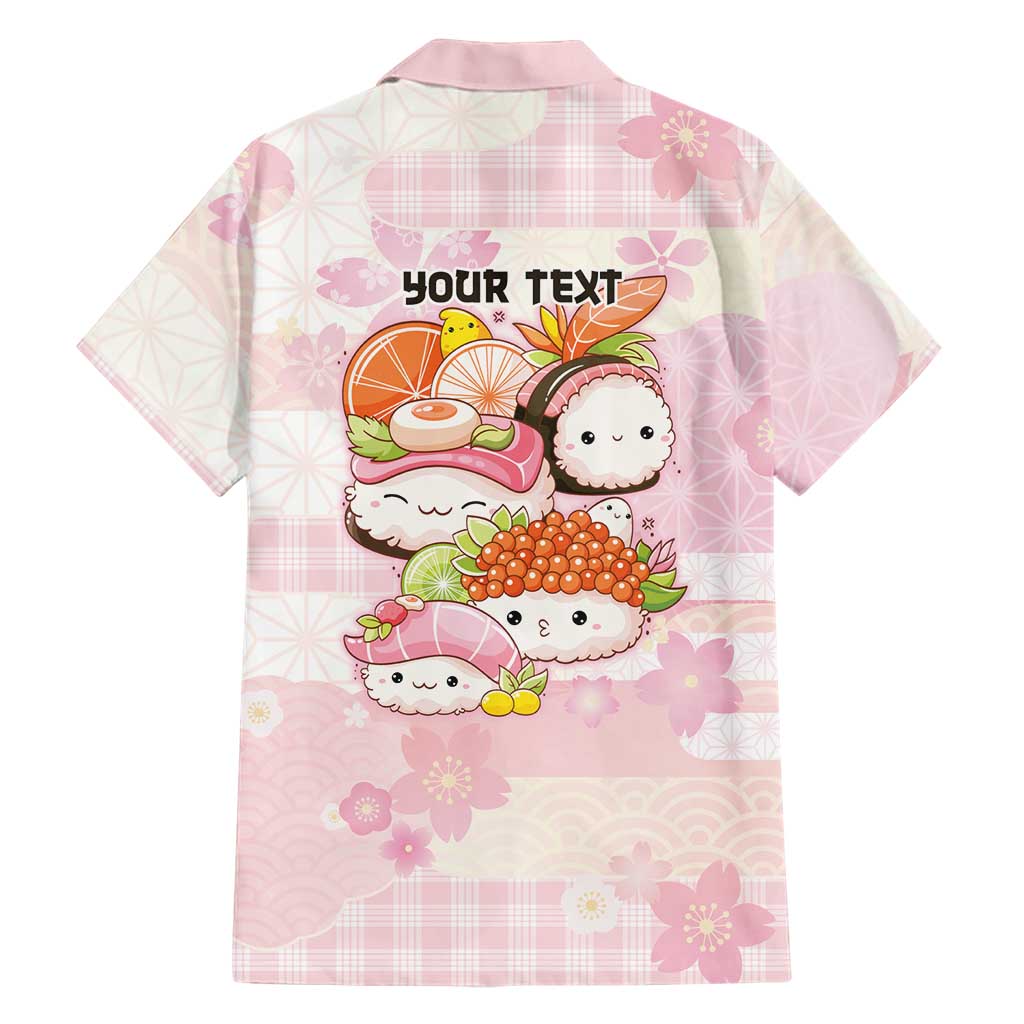 Personalized Japanese Kawaii Sushi Family Matching Summer Maxi Dress and Hawaiian Shirt Pink Wagara Palaka This Is How I Roll