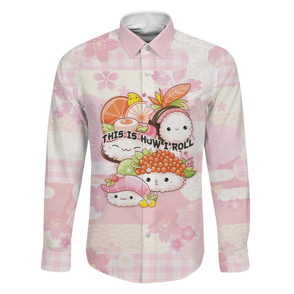 Personalized Japanese Kawaii Sushi Family Matching Summer Maxi Dress and Hawaiian Shirt Pink Wagara Palaka This Is How I Roll