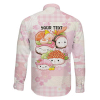 Personalized Japanese Kawaii Sushi Family Matching Tank Maxi Dress and Hawaiian Shirt Pink Wagara Palaka This Is How I Roll