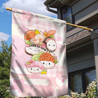 Japanese Kawaii Sushi Garden Flag Pink Wagara Palaka This Is How I Roll LT9 - Polynesian Pride
