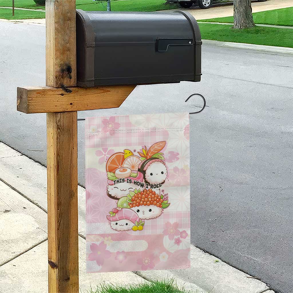 Japanese Kawaii Sushi Garden Flag Pink Wagara Palaka This Is How I Roll LT9 - Polynesian Pride