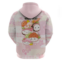 Personalized Japanese Kawaii Sushi Hoodie Pink Wagara Palaka This Is How I Roll LT9 - Polynesian Pride