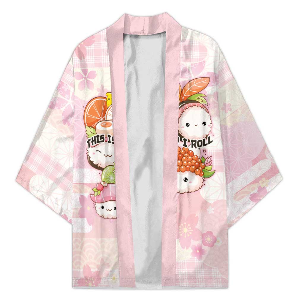 Personalized Japanese Kawaii Sushi Kimono Pink Wagara Palaka This Is How I Roll LT9 Unisex Pink - Polynesian Pride