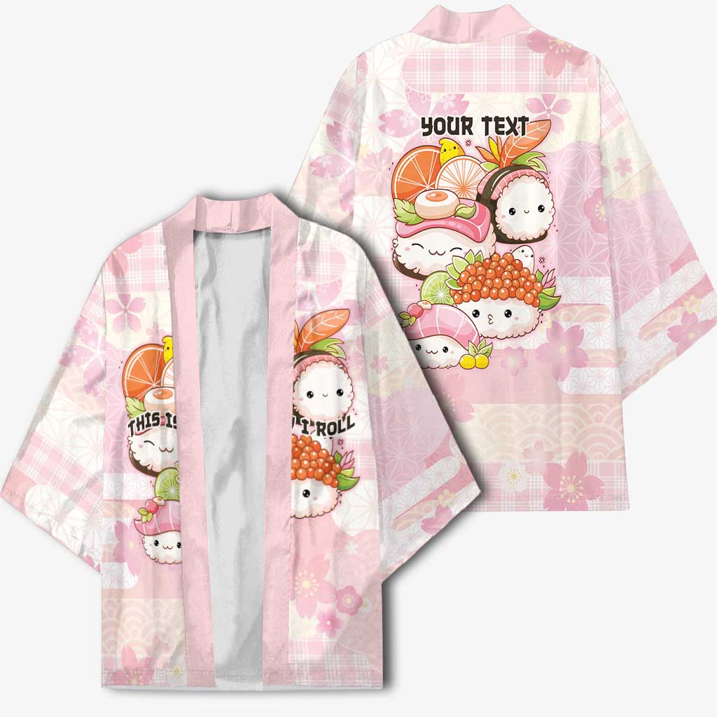 Personalized Japanese Kawaii Sushi Kimono Pink Wagara Palaka This Is How I Roll LT9 - Polynesian Pride
