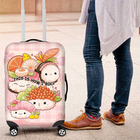 Japanese Kawaii Sushi Luggage Cover Pink Wagara Palaka This Is How I Roll
