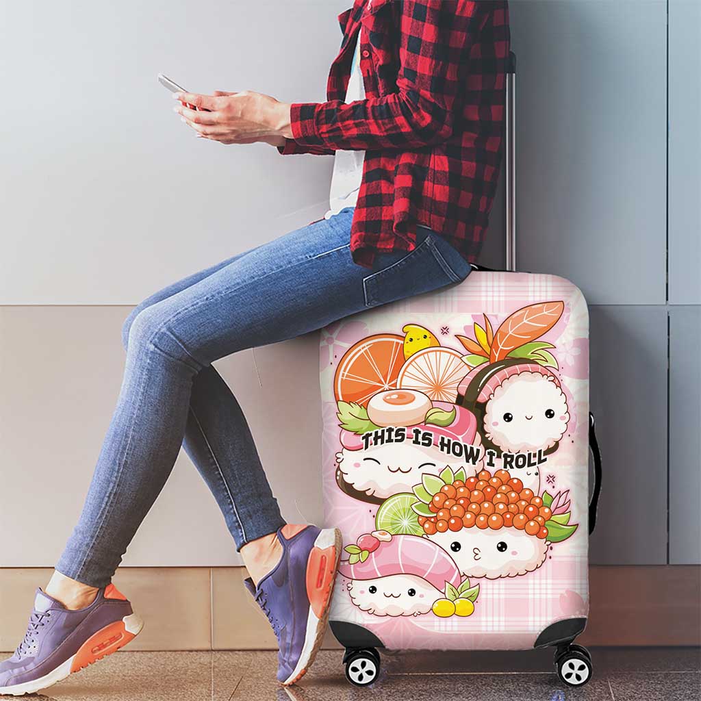 Japanese Kawaii Sushi Luggage Cover Pink Wagara Palaka This Is How I Roll