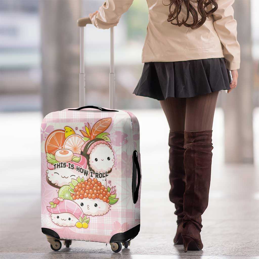 Japanese Kawaii Sushi Luggage Cover Pink Wagara Palaka This Is How I Roll