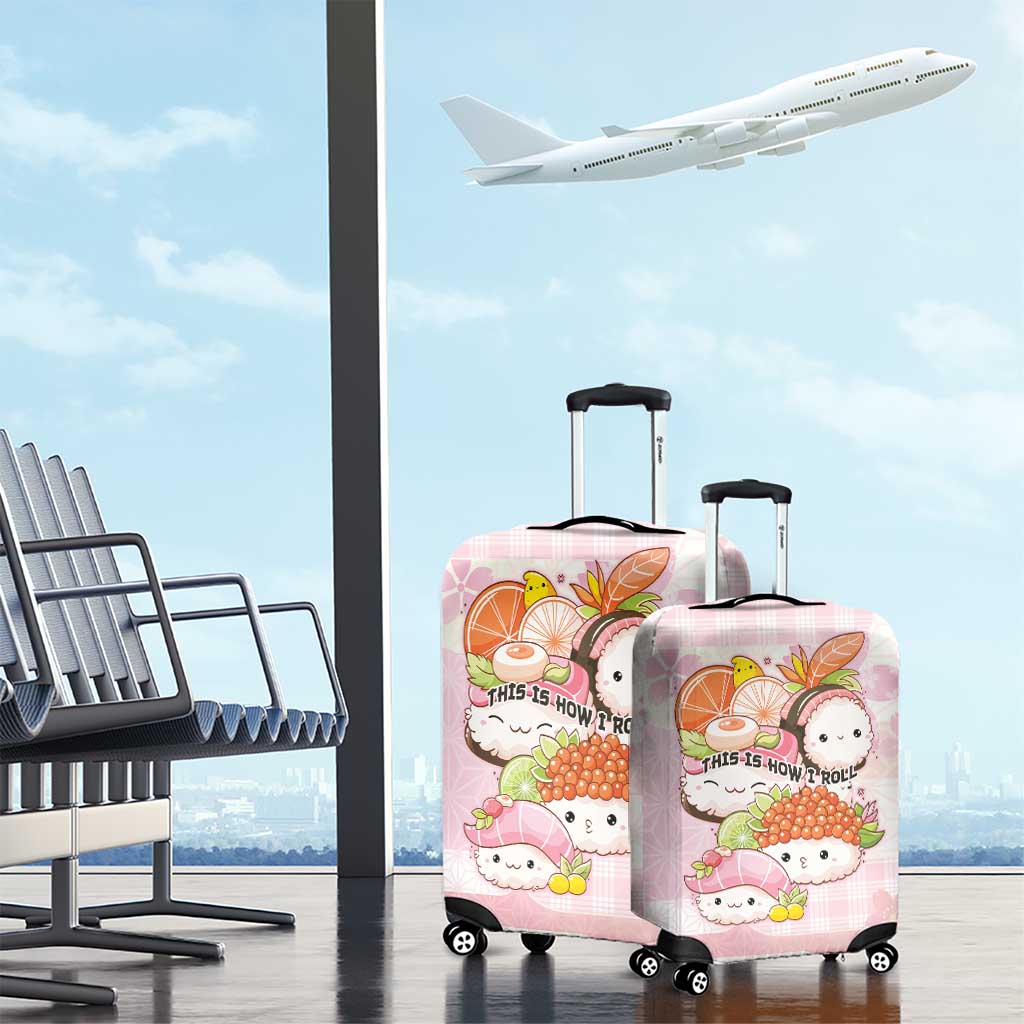 Japanese Kawaii Sushi Luggage Cover Pink Wagara Palaka This Is How I Roll