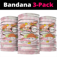 Japanese Kawaii Sushi Neck Gaiter Pink Wagara Palaka This Is How I Roll LT9 package One Size: 25*50cm Pink - Polynesian Pride