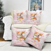 Japanese Kawaii Sushi Pillow Cover Pink Wagara Palaka This Is How I Roll LT9 - Polynesian Pride