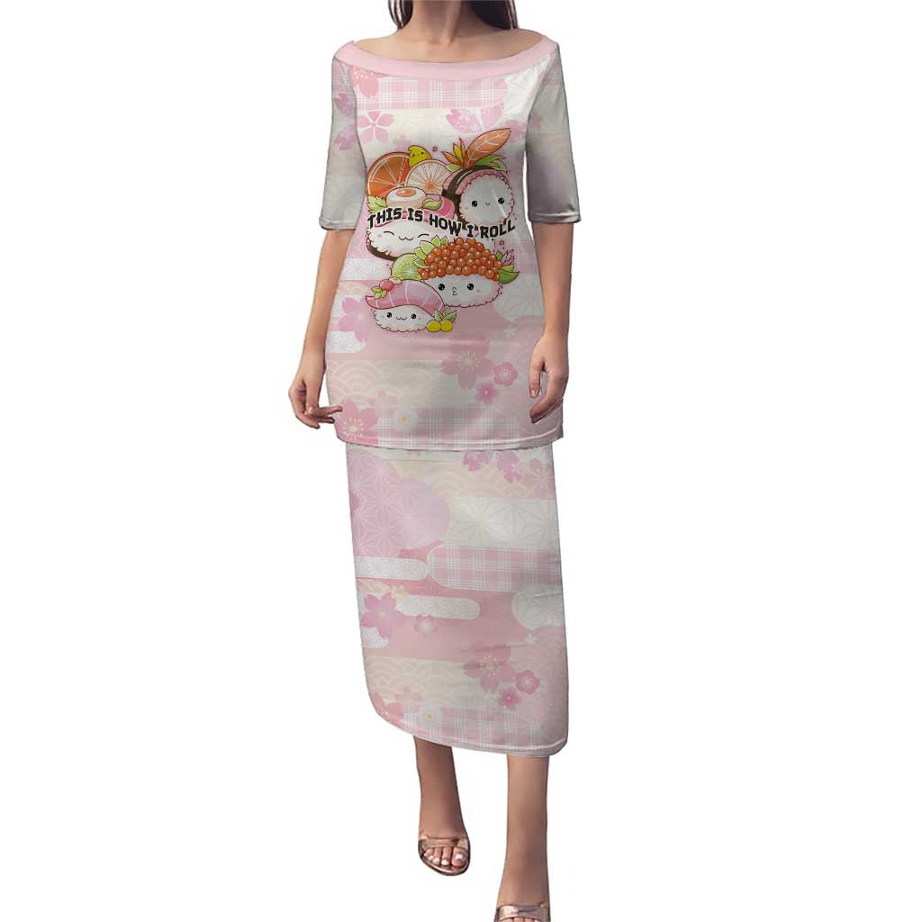 Personalized Japanese Kawaii Sushi Puletasi Pink Wagara Palaka This Is How I Roll