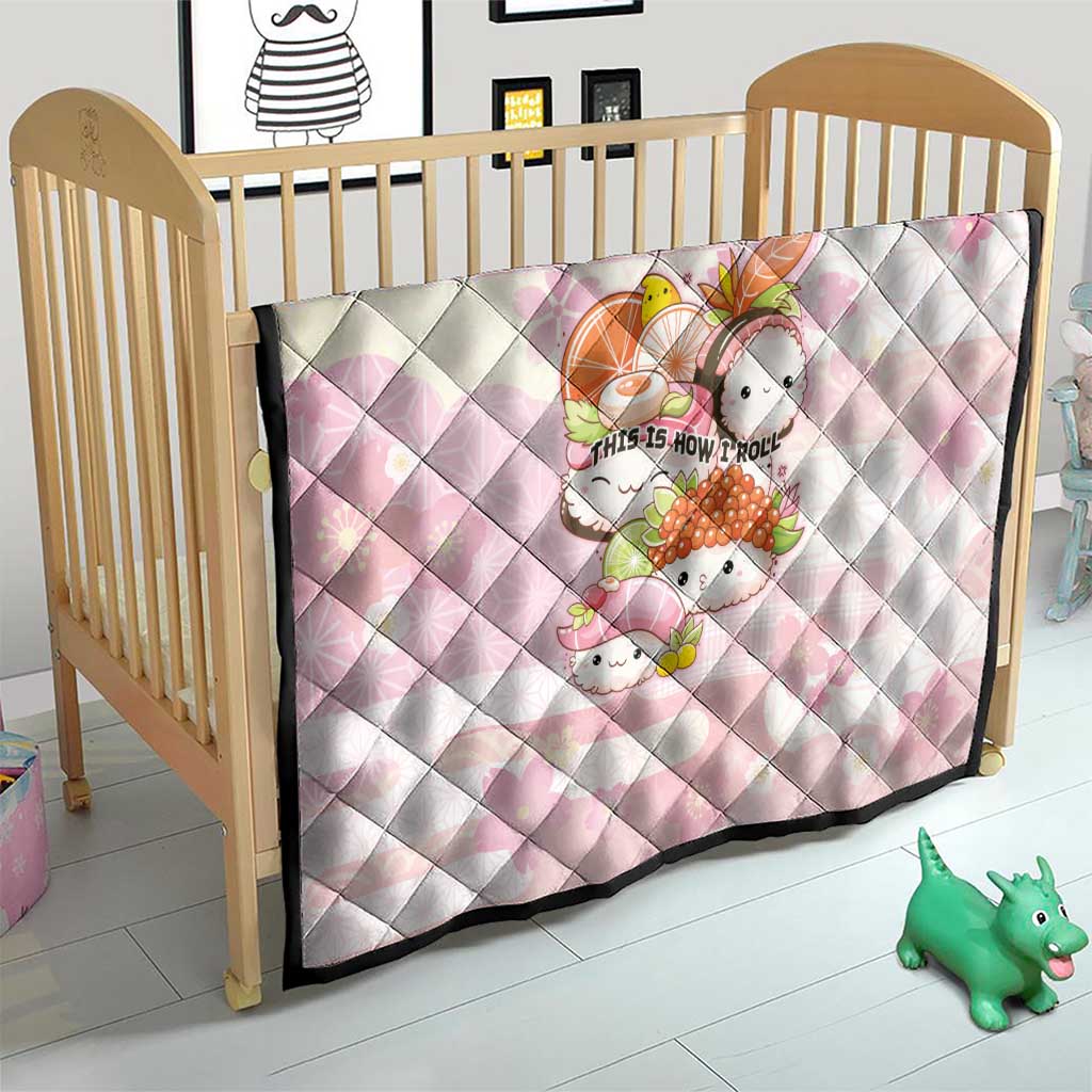 Japanese Kawaii Sushi Quilt Pink Wagara Palaka This Is How I Roll LT9 - Polynesian Pride