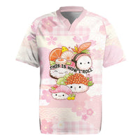Personalized Japanese Kawaii Sushi Rugby Jersey Pink Wagara Palaka This Is How I Roll LT9 Pink - Polynesian Pride