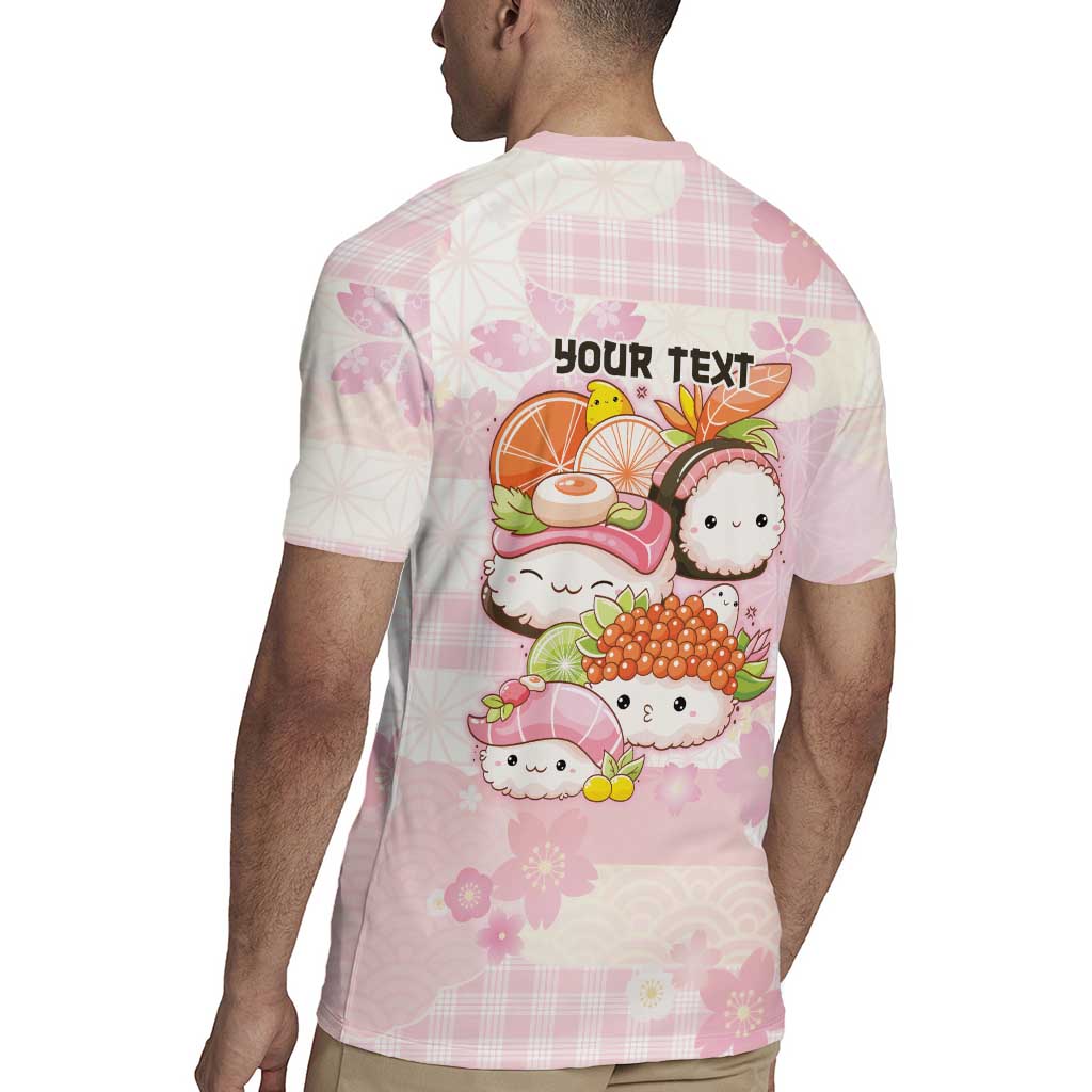 Personalized Japanese Kawaii Sushi Rugby Jersey Pink Wagara Palaka This Is How I Roll LT9 - Polynesian Pride