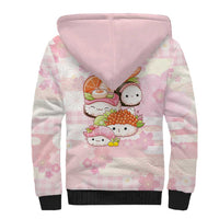 Personalized Japanese Kawaii Sushi Sherpa Hoodie Pink Wagara Palaka This Is How I Roll LT9 - Polynesian Pride