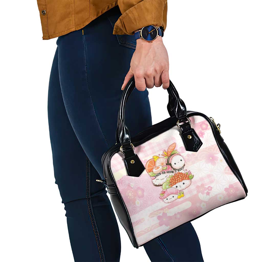 Japanese Kawaii Sushi Shoulder Handbag Pink Wagara Palaka This Is How I Roll LT9 - Polynesian Pride