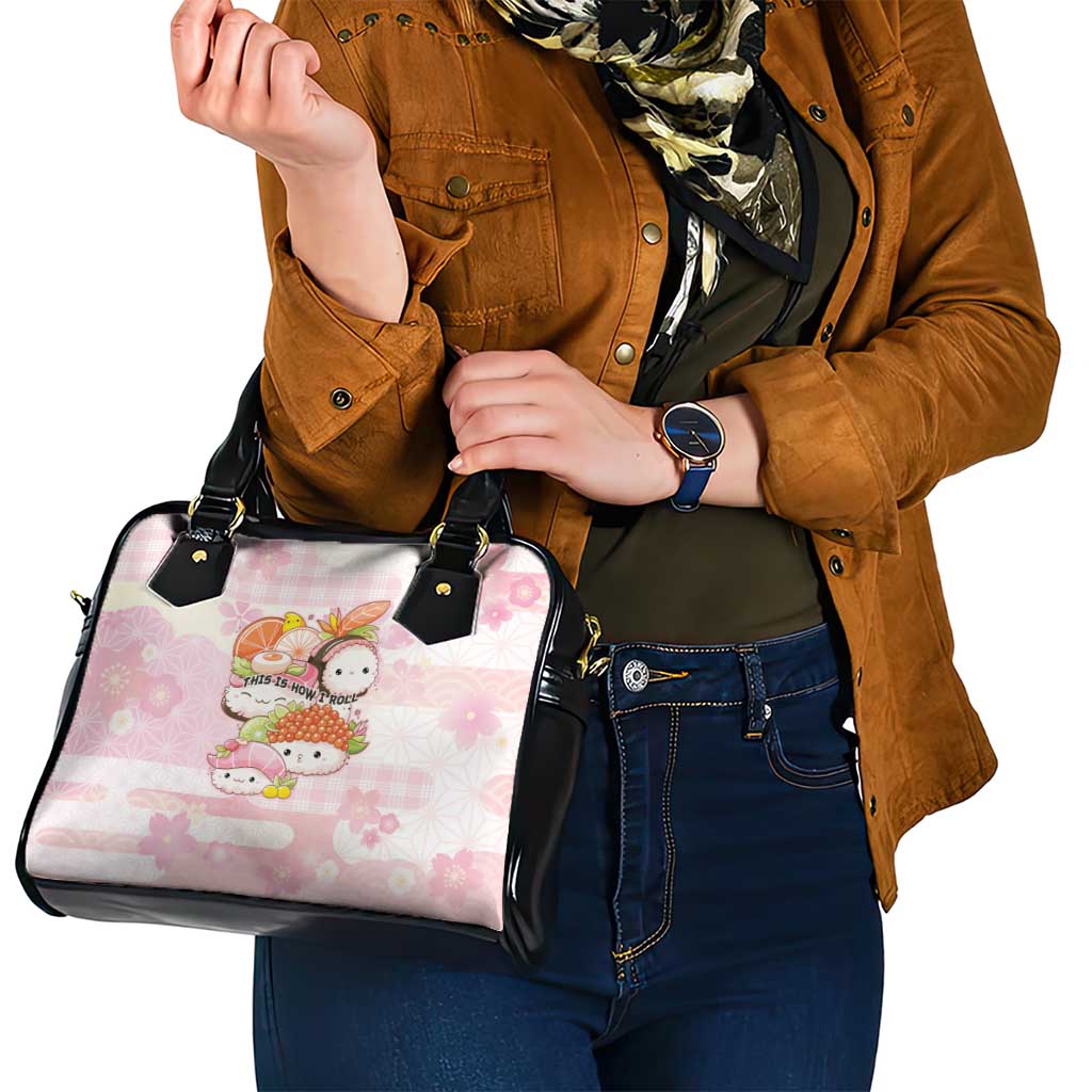 Japanese Kawaii Sushi Shoulder Handbag Pink Wagara Palaka This Is How I Roll LT9 - Polynesian Pride
