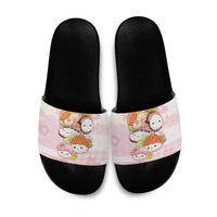 Japanese Kawaii Sushi Slide Sandals Pink Wagara Palaka This Is How I Roll LT9 Pink - Polynesian Pride