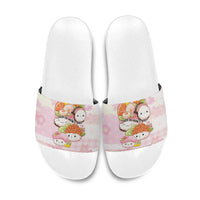 Japanese Kawaii Sushi Slide Sandals Pink Wagara Palaka This Is How I Roll LT9 Pink - Polynesian Pride