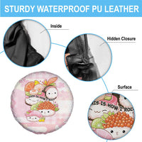 Japanese Kawaii Sushi Spare Tire Cover Pink Wagara Palaka This Is How I Roll LT9 - Polynesian Pride