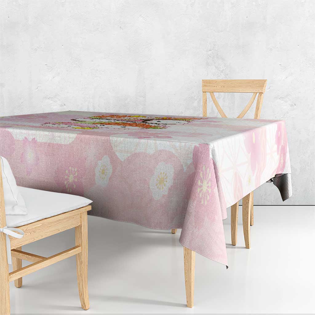 Japanese Kawaii Sushi Tablecloth Pink Wagara Palaka This Is How I Roll LT9 - Polynesian Pride