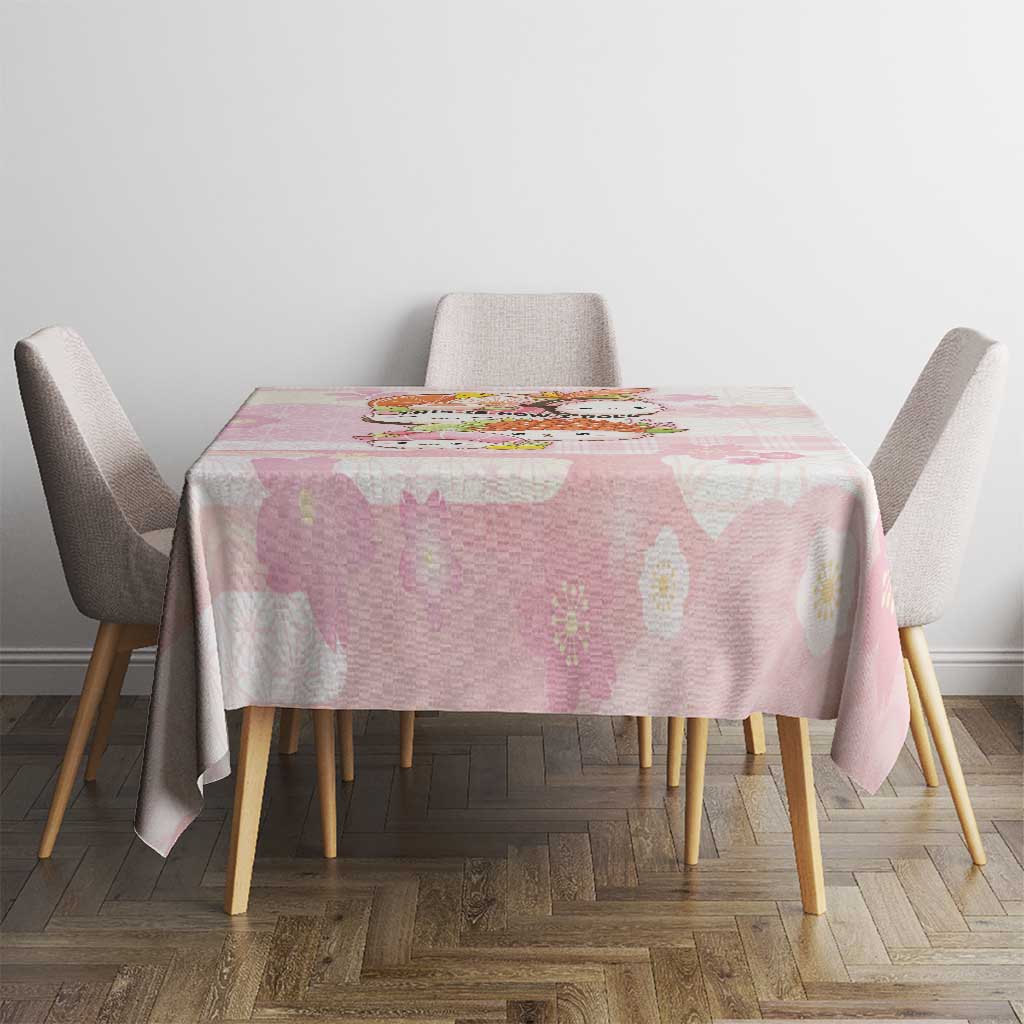 Japanese Kawaii Sushi Tablecloth Pink Wagara Palaka This Is How I Roll LT9 - Polynesian Pride