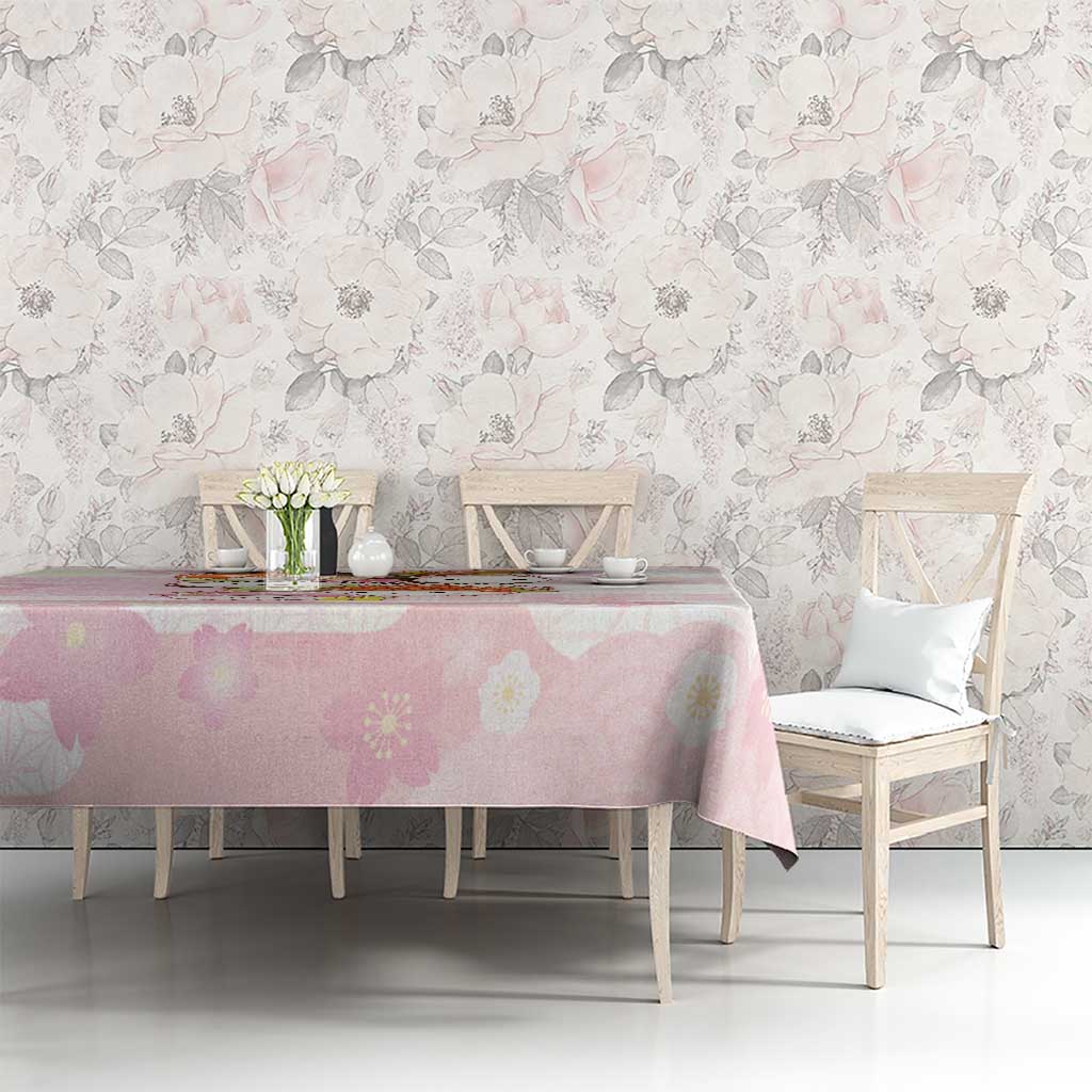 Japanese Kawaii Sushi Tablecloth Pink Wagara Palaka This Is How I Roll LT9 - Polynesian Pride