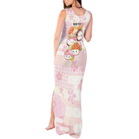 Personalized Japanese Kawaii Sushi Tank Maxi Dress Pink Wagara Palaka This Is How I Roll LT9 - Polynesian Pride