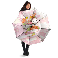 Japanese Kawaii Sushi Umbrella Pink Wagara Palaka This Is How I Roll LT9 - Polynesian Pride