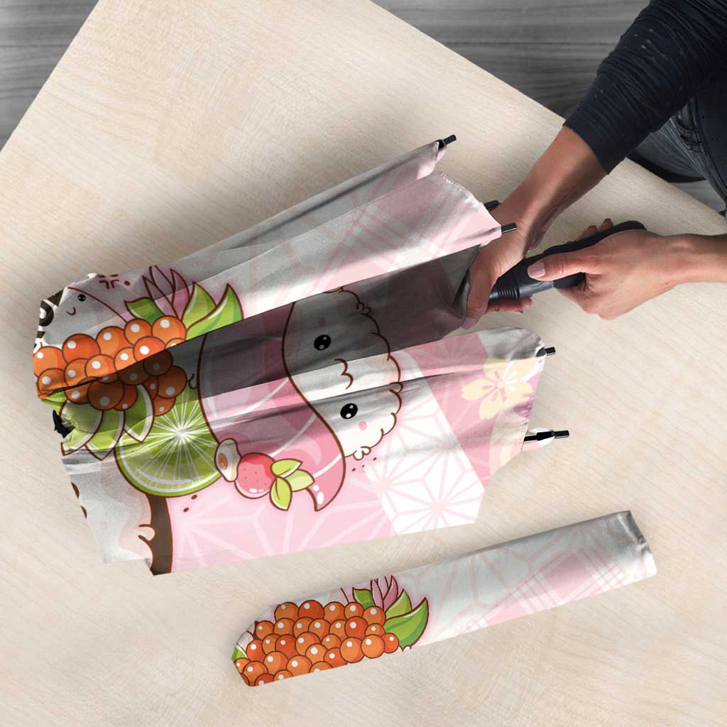 Japanese Kawaii Sushi Umbrella Pink Wagara Palaka This Is How I Roll LT9 - Polynesian Pride
