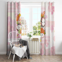Japanese Kawaii Sushi Window Curtain Pink Wagara Palaka This Is How I Roll LT9 - Polynesian Pride