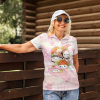 Personalized Japanese Kawaii Sushi Women Polo Shirt Pink Wagara Palaka This Is How I Roll LT9 - Polynesian Pride