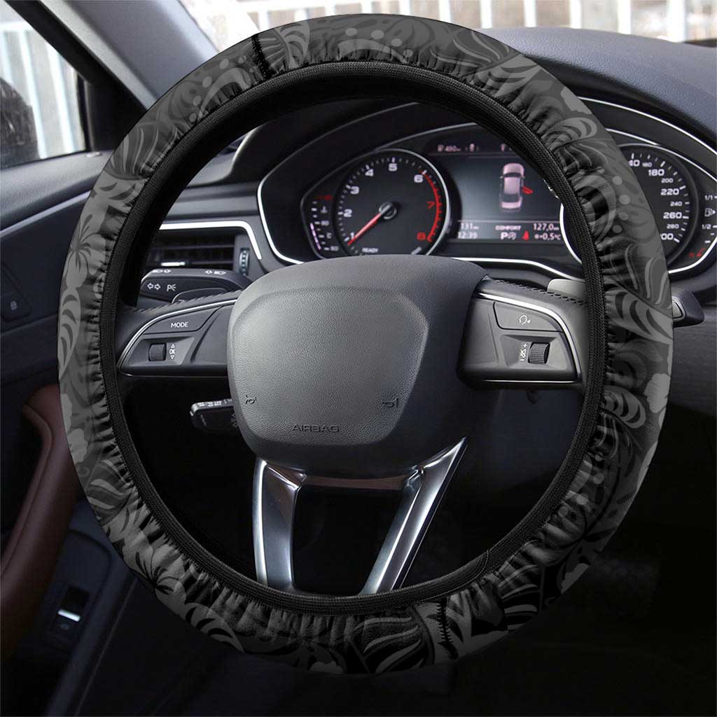 Japanese Koi Fish Ramen Steering Wheel Cover Tiki Surfing Wagara Hibiscus Pattern LT9 - Polynesian Pride