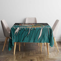 Personalized Japanese Koi Fish Ramen Tablecloth Tiki Surfing Wagara Hibiscus Pattern LT9 - Polynesian Pride