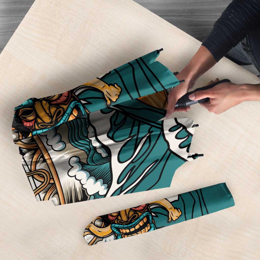 Personalized Japanese Koi Fish Ramen Umbrella Tiki Surfing Wagara Hibiscus Pattern LT9 - Polynesian Pride