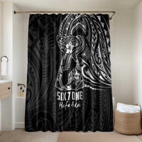 Black Guam Latte Stone Tribal Tattoo Bathroom Set Hafa Adai Six 7 One - Polynesian Pride