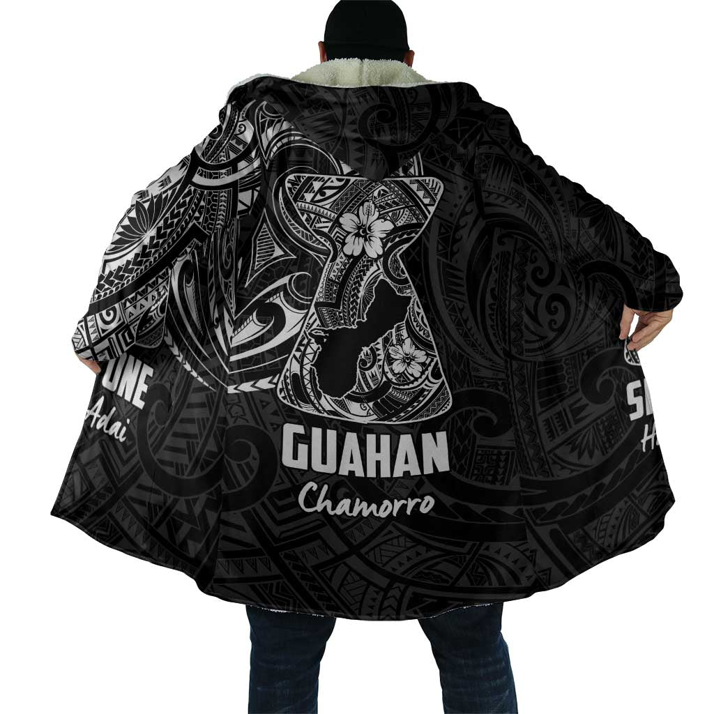 Black Guam Latte Stone Tribal Tattoo Cloak Hafa Adai Six 7 One - Polynesian Pride