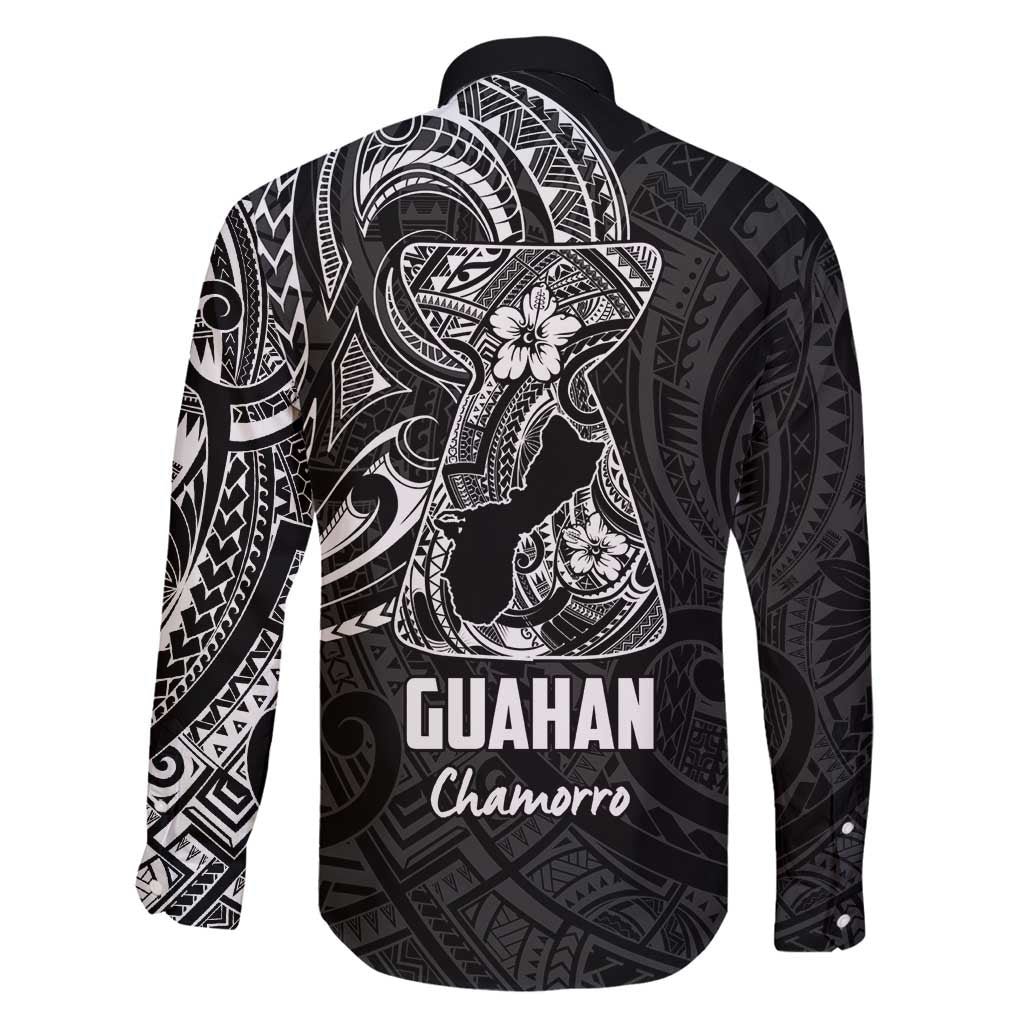 Black Guam Latte Stone Tribal Tattoo Family Matching Long Sleeve Bodycon Dress and Hawaiian Shirt Hafa Adai Six 7 One