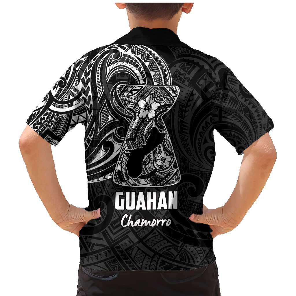 Black Guam Latte Stone Tribal Tattoo Family Matching Mermaid Dress and Hawaiian Shirt Hafa Adai Six 7 One