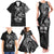 Black Guam Latte Stone Tribal Tattoo Family Matching Tank Maxi Dress and Hawaiian Shirt Hafa Adai Six 7 One