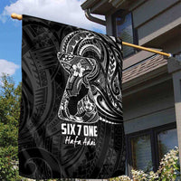 Black Guam Latte Stone Tribal Tattoo Garden Flag Hafa Adai Six 7 One