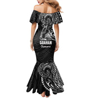 Black Guam Latte Stone Tribal Tattoo Mermaid Dress Hafa Adai Six 7 One