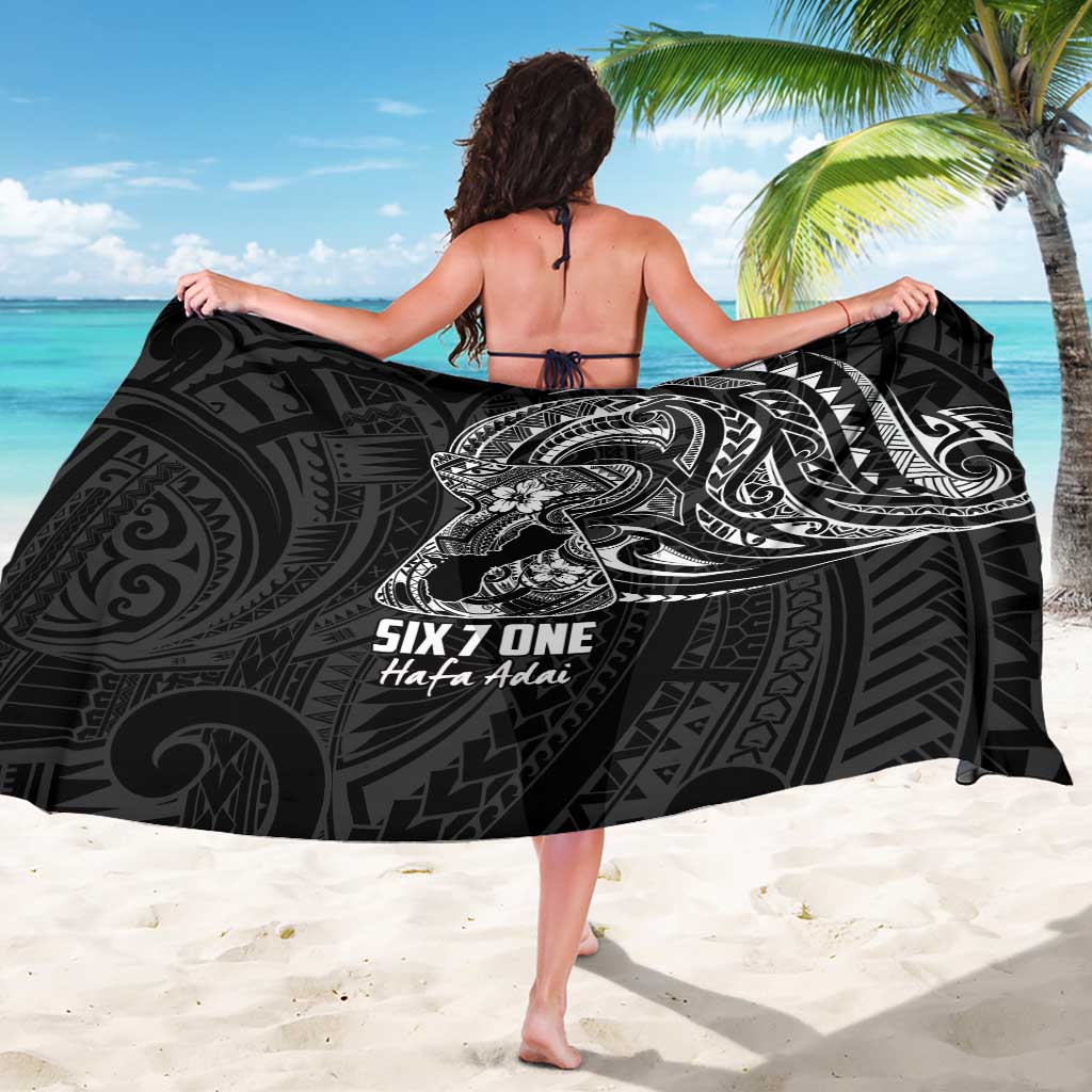 Black Guam Latte Stone Tribal Tattoo Sarong Hafa Adai Six 7 One